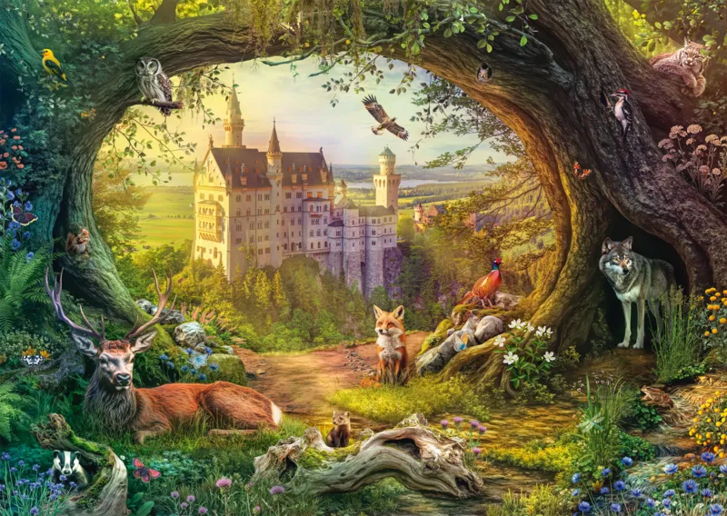 Château de Conte de Fées dans la Forêt
