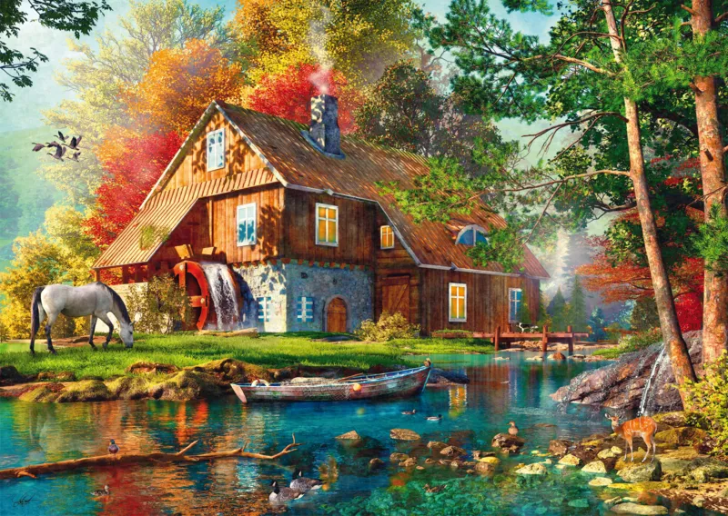 Moulin à Eau en Automne