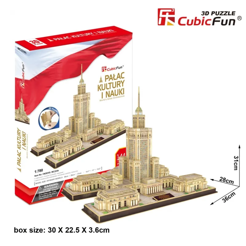 Puzzle 3D - Palais de la Culture et de la Science