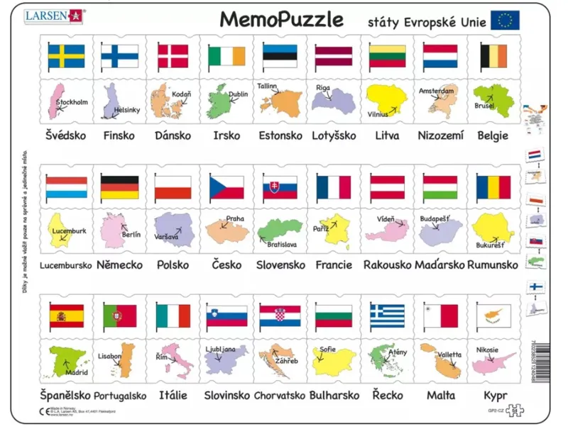 Puzzle Cadre - MemoPuzzle (en Tchèque)