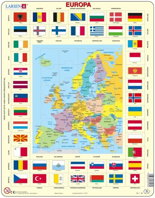 Puzzle Cadre - Europa (en Hollandais)