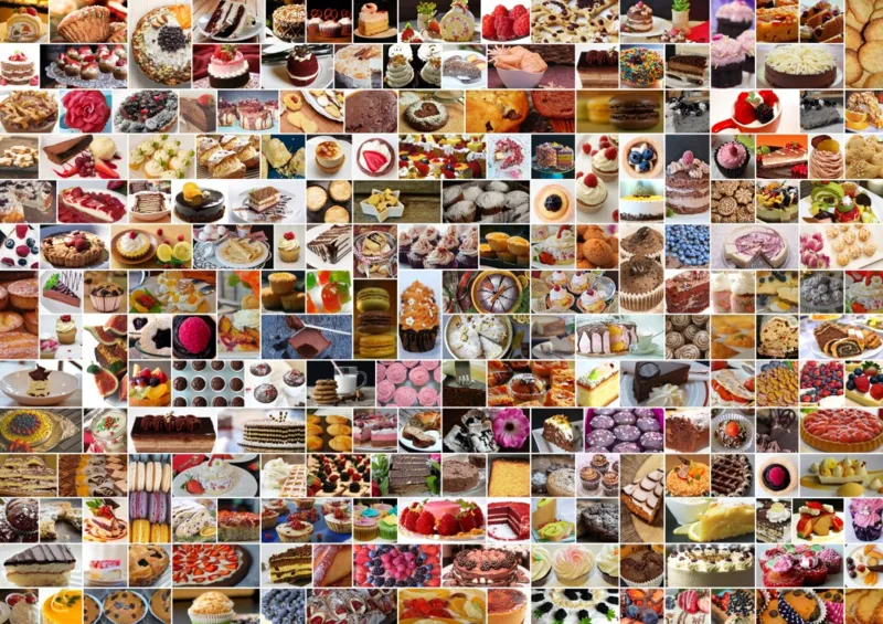 Collage - Gâteaux