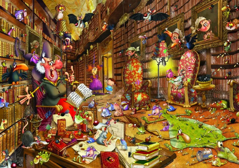 François Ruyer - Sorcière à la Bibliothèque