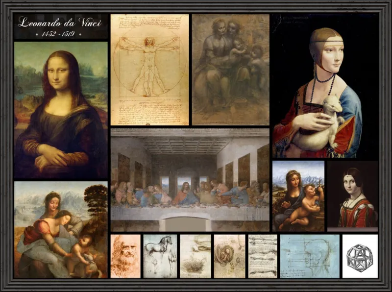 Léonard de Vinci - Collage