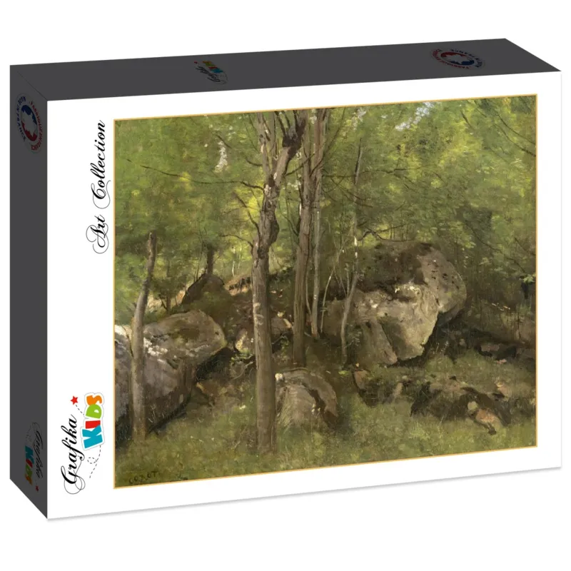 Jean-Baptiste-Camille Corot : Rochers en Forêt de Fontainebleau, 1860-1865