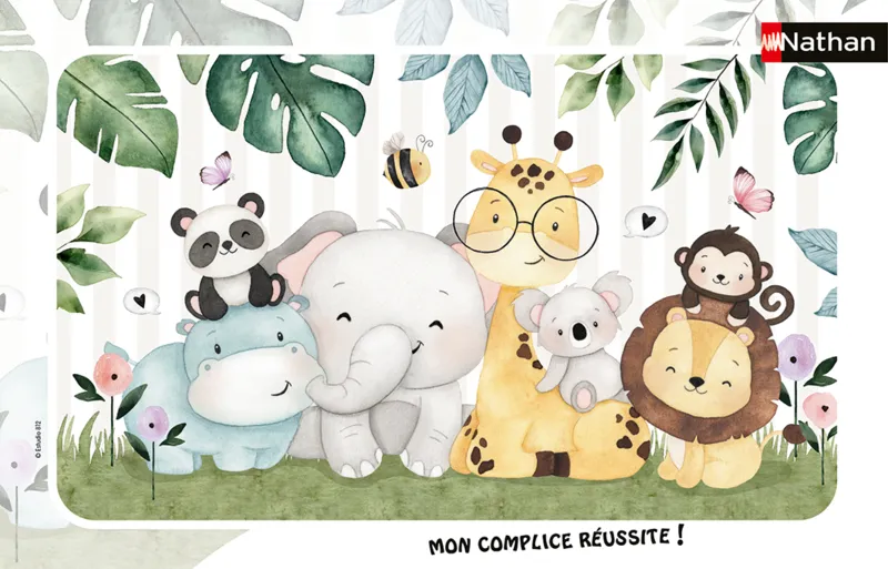 Puzzle Cadre - Animaux Tout Doux