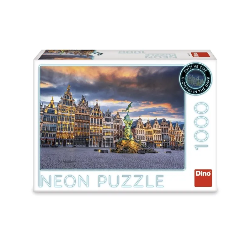 Tempête au-dessus d'Anvers - Puzzle Neon