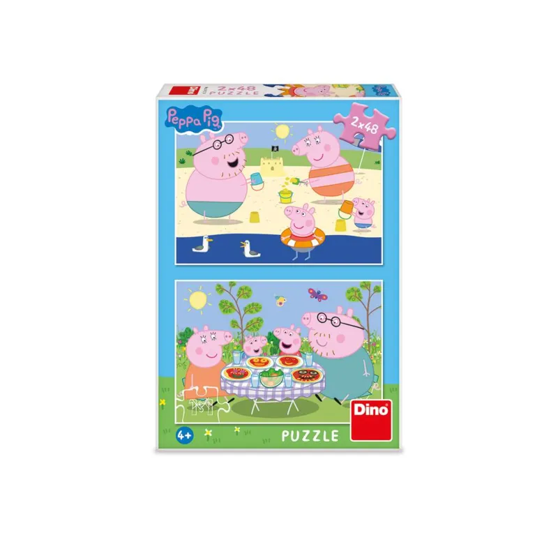 2 Puzzles - Peppa Pig: En Vacances