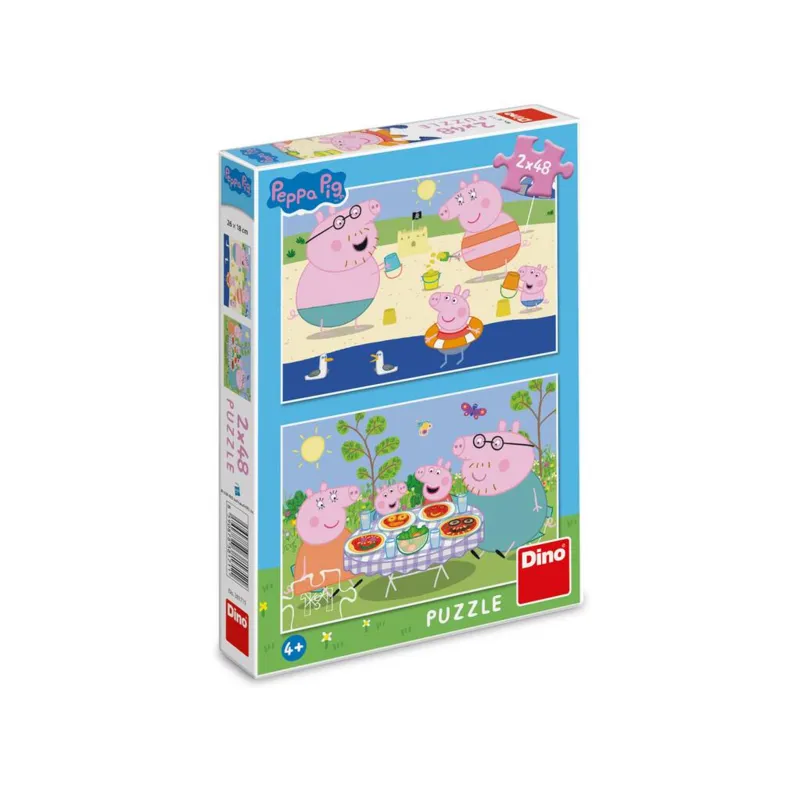 2 Puzzles - Peppa Pig: En Vacances