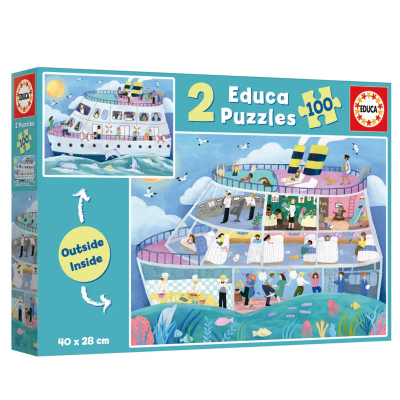 2 Puzzles - Intérieur/Extérieur - Bateau
