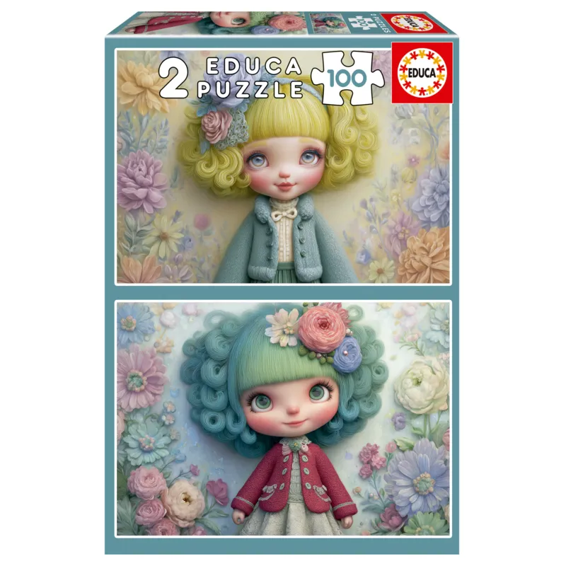 2 Puzzles - Filles Fleuries