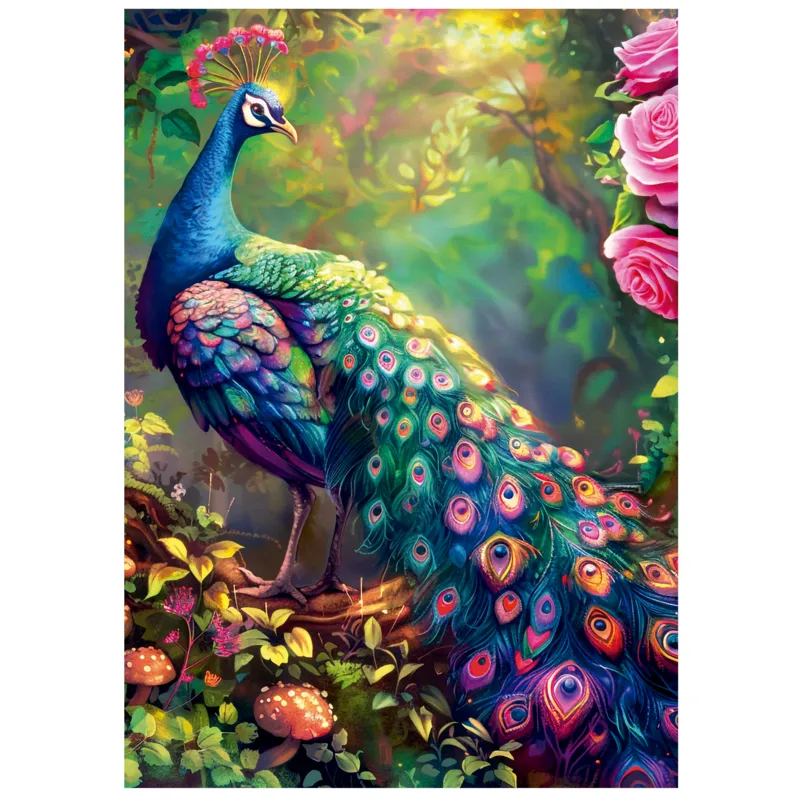 Educa : Un Large Choix De Puzzles Made In Espagne Unisex Unicolour Puzzle Jardin De Paons - 1000 Pièces