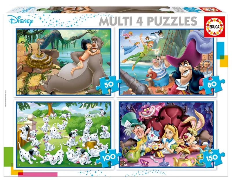 Educa - Coffret Puzzle Disney Classiques - 4 en 1 - 5 ans - Image 4