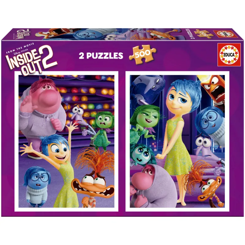 Educa : Un Large Choix De Puzzles Made In Espagne Unisex Unicolour Puzzle 2 Puzzles - Vice-Versa 2 - 500 À 999 Pièces
