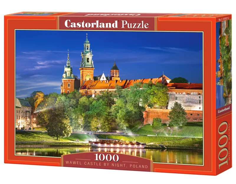 Pologne, Cracovie : Château Wawel la Nuit