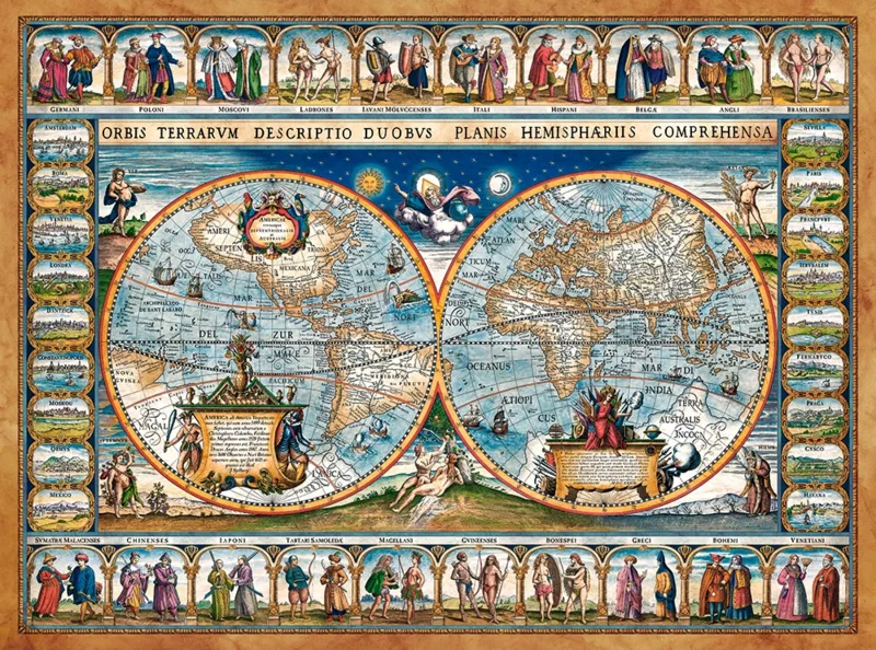 Carte du Monde, 1639