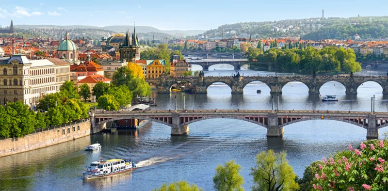République Tchèque, Prague : Pont Vltava