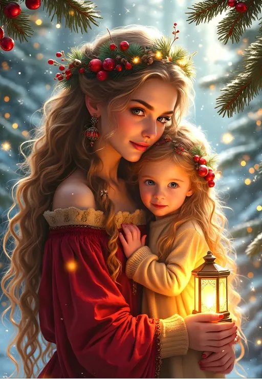 Tendresse de Noël - Collection Mère et Fille