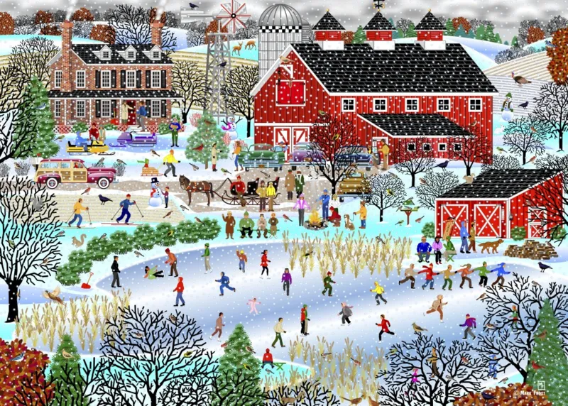 Duck Pond in Winter