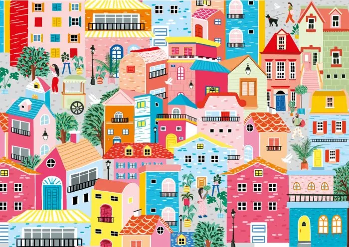 Maisons Colorées