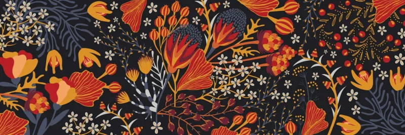 Panoramique - Fleurs d'Automne