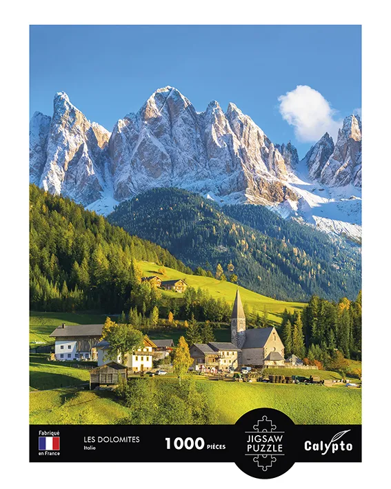 Calypto Unisex Unicolour Puzzle Paysage - Les Dolomites - Italie - 1000 Pièces