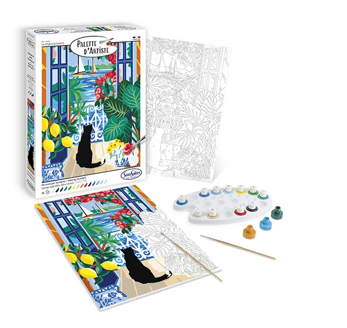 Palette D'Artiste - Le Chat À La Fenêtre