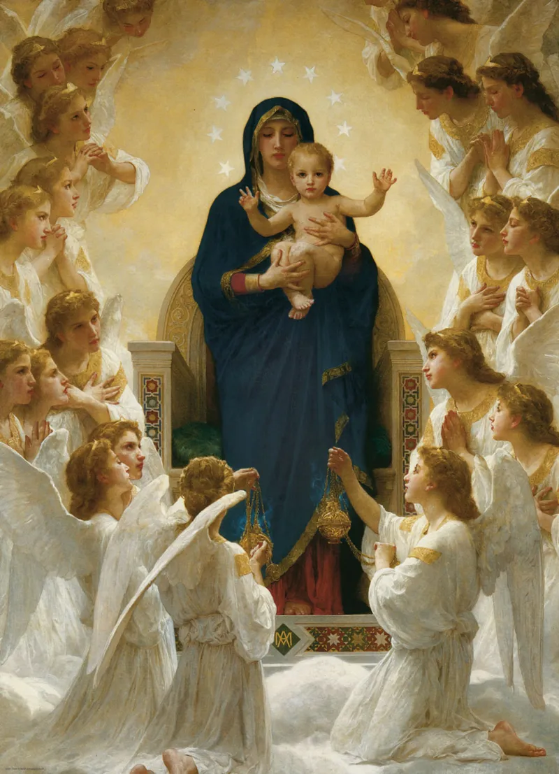 William A. Bouguereau : Vierge avec Anges