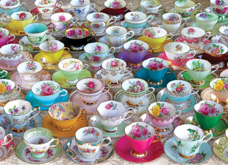 Eurographics Unisex Unicolour Puzzle Collection De Tasses À Thé - 1000 Pièces