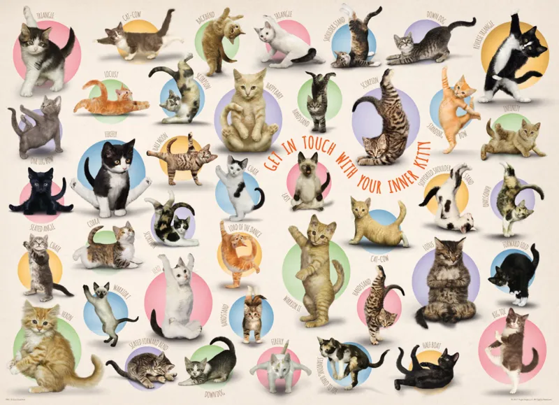 Pièces XXL - Familiy Puzzle: Yoga Kittens