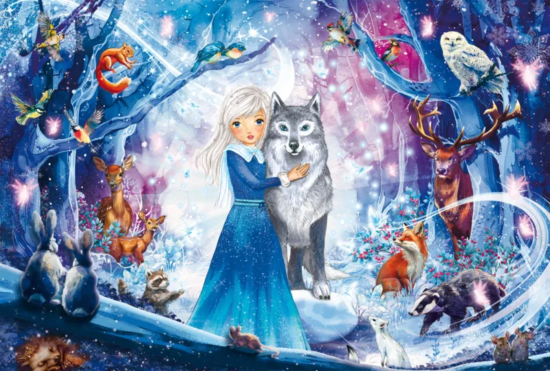 La Princesse dans la Forêt d'Hiver