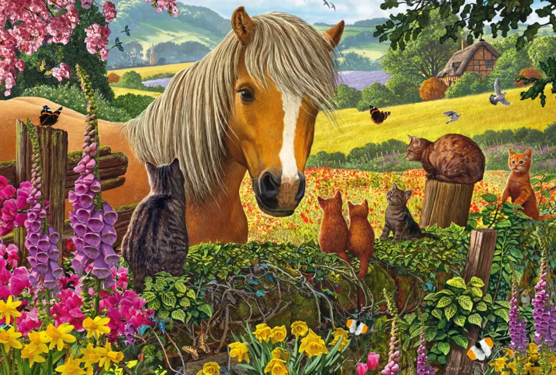 Mignons Visiteurs dans la Prairie