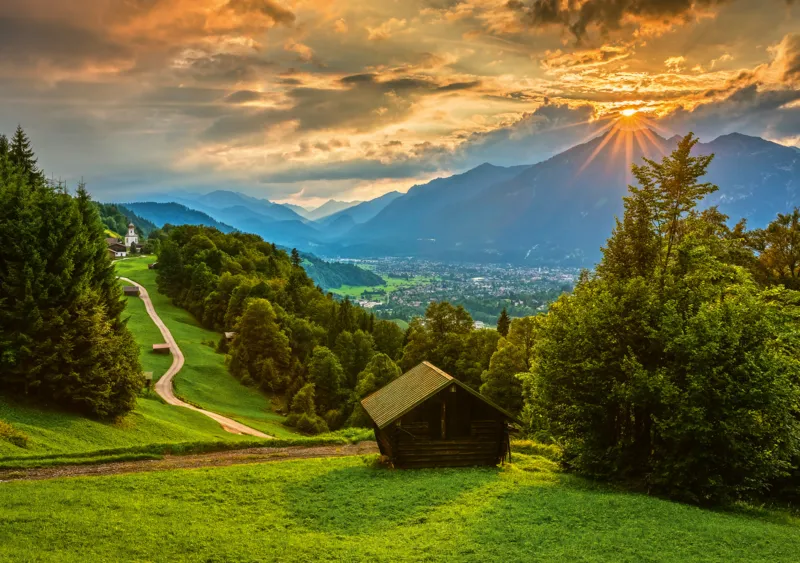 Coucher de Soleil sur Wamberg