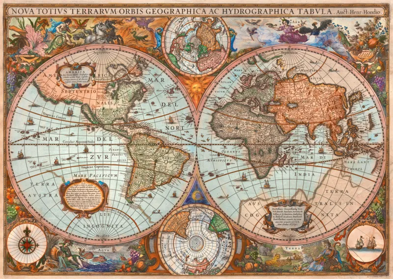 Vieille Carte du Monde