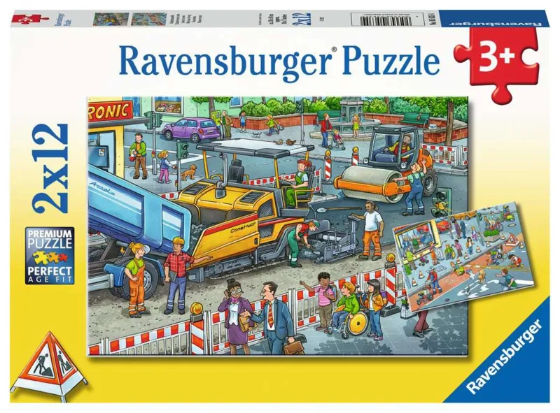 2 Puzzles - Chantier de construction de route