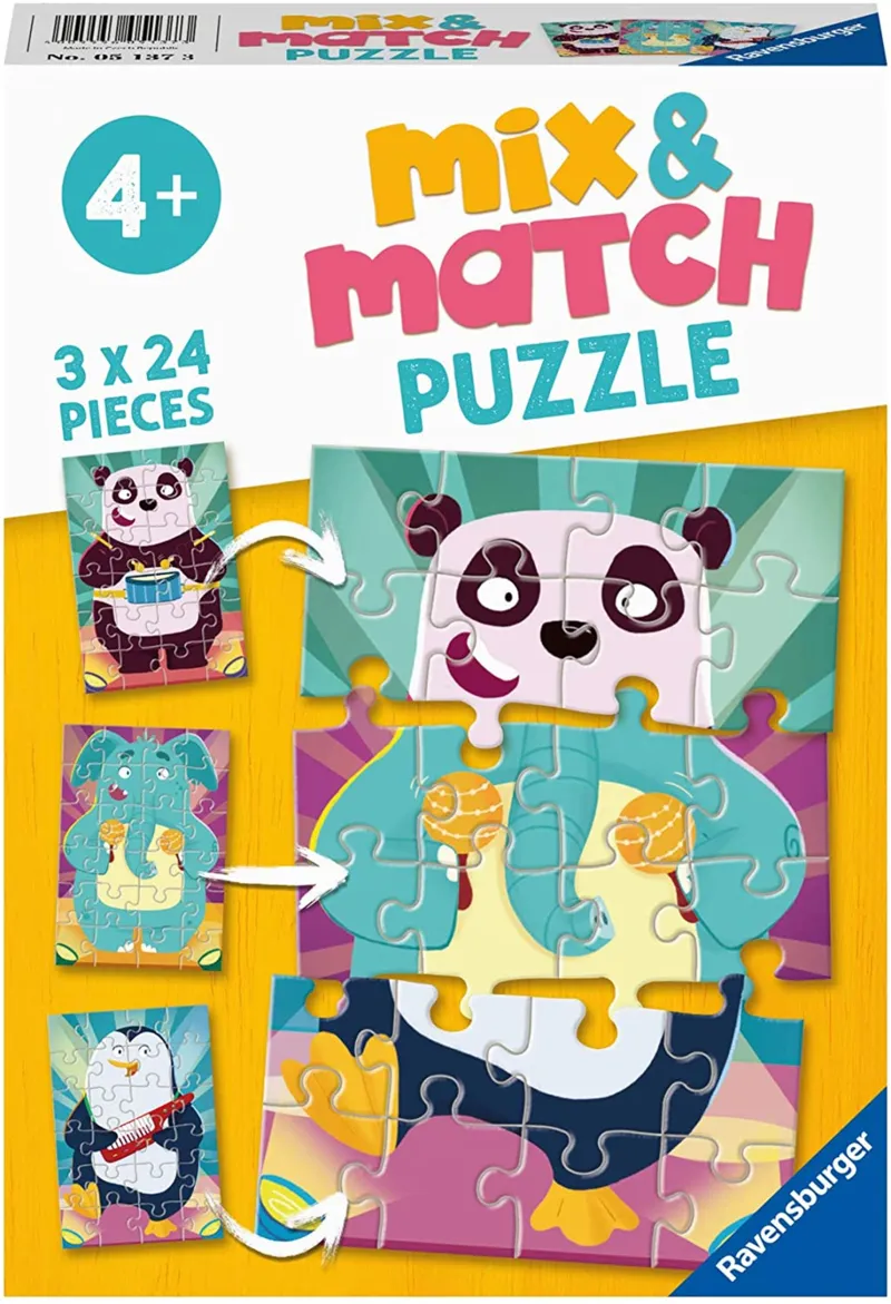 Mix and Match Puzzles - Funny Animals