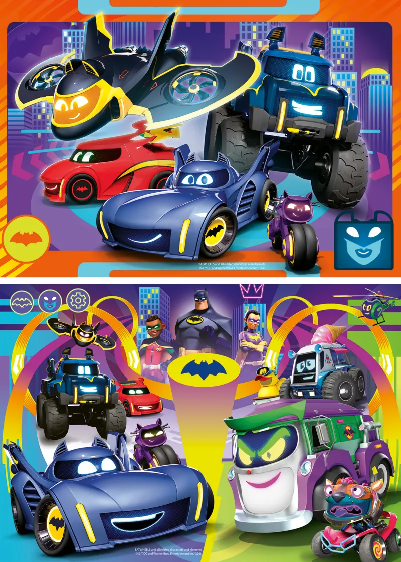 2 Puzzles - Les Batwheels en Action