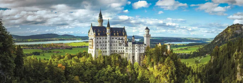 Clementoni, Le Puzzle Européen Made In Italie Unisex Unicolour Puzzle Neuschwanstein - 1000 Pièces