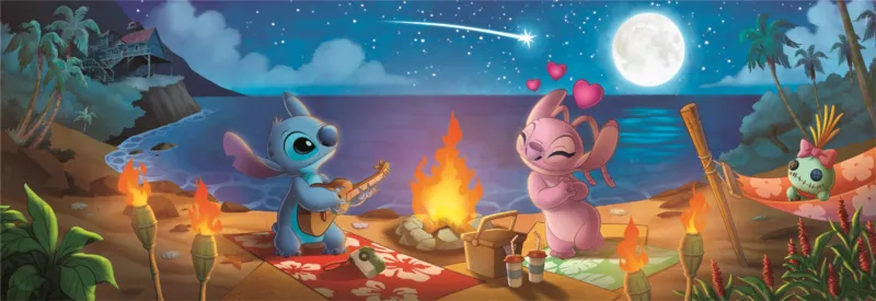 Clementoni Bleu Puzzle De 1000 Pièces Disney Stitch Panorama - Image 2