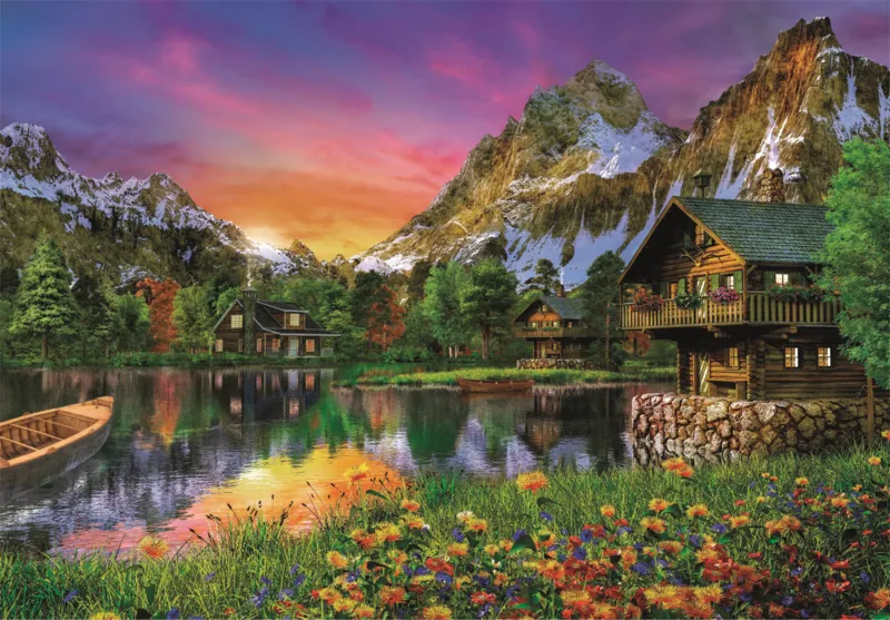 Clementoni Multicolore Collection De Puzzles De 6000 Pièces Lac Alpin - Image 4
