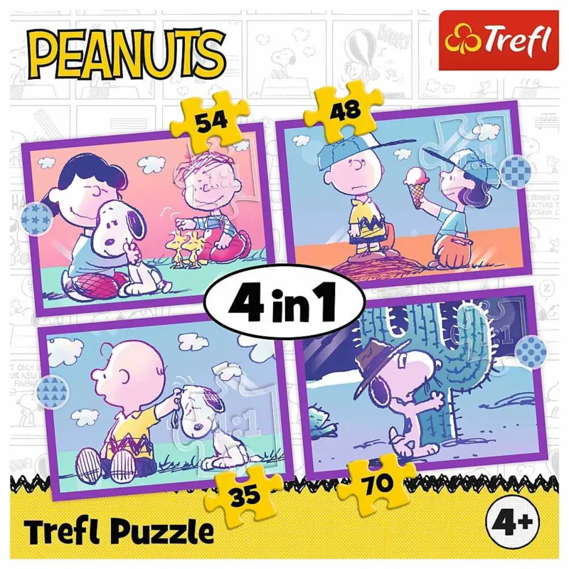 4 Puzzles - Fun with Snoopy