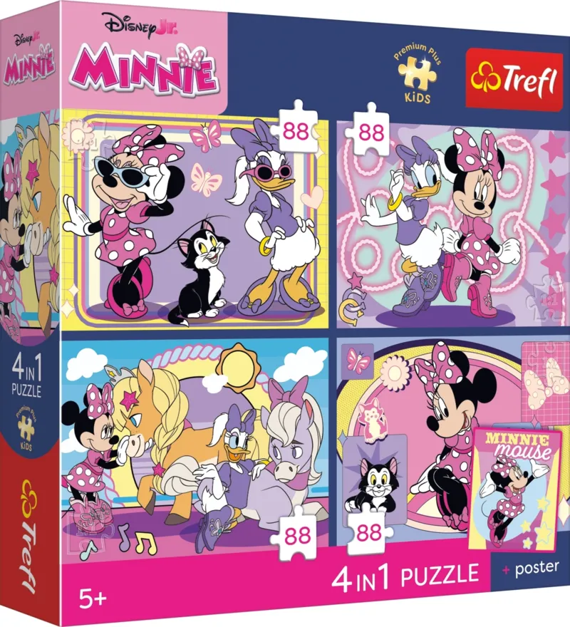 4 Puzzles - Magic moments + 1 Poster