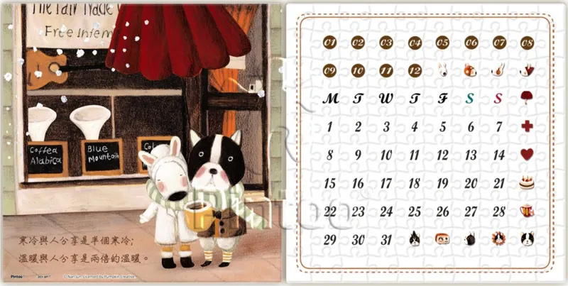 Calendrier Showpiece - Half