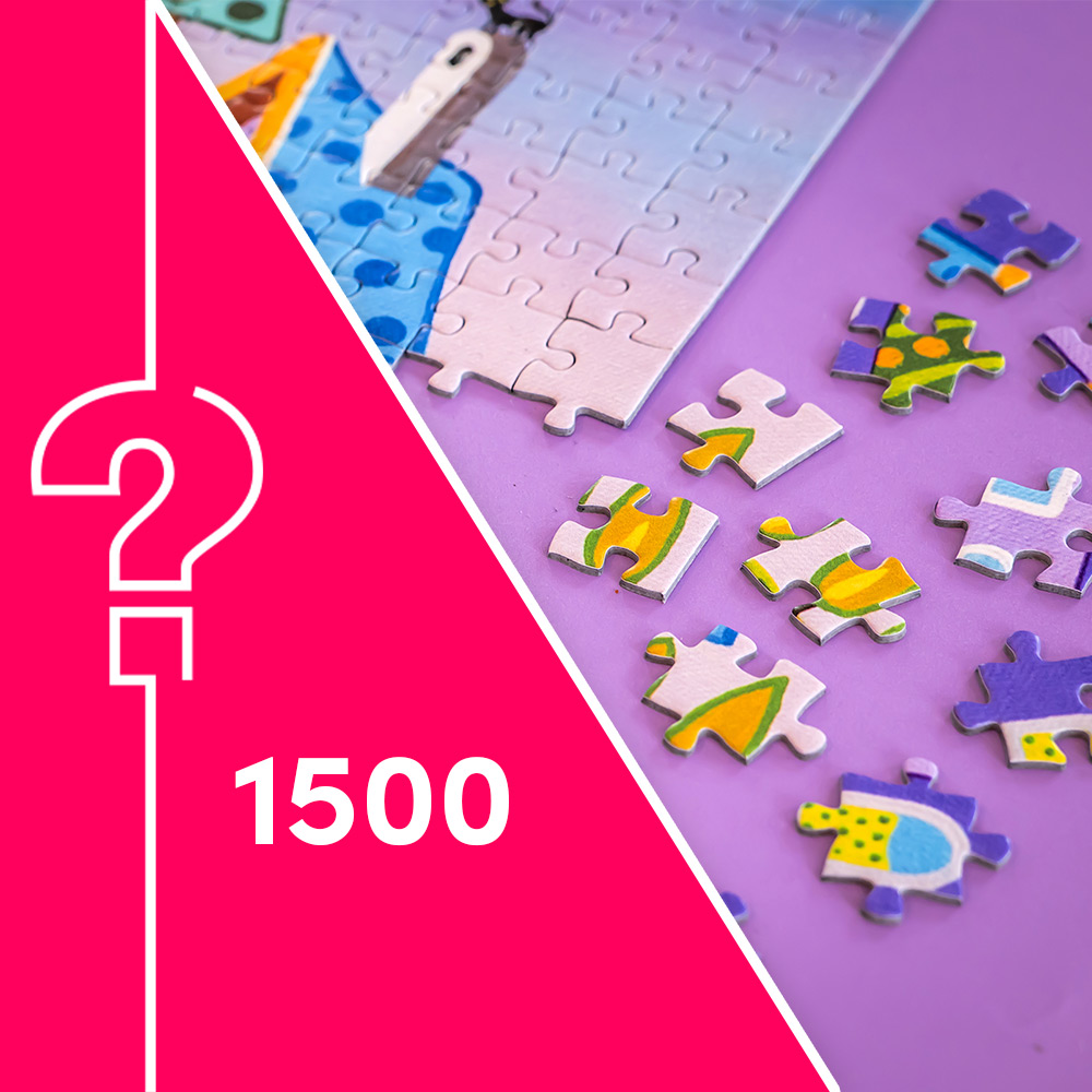 Puzzle Mystère sans Boite & sans Image - Sachet de 1500 Pièces
