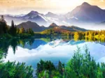 La Montagne derrière le Lac