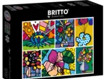 Romero Britto - Collage: Flowers
