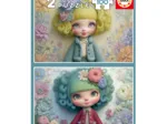 2 Puzzles - Filles Fleuries