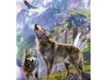 Loups sûr Les Rochers