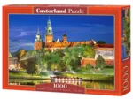Pologne, Cracovie : Château Wawel la Nuit
