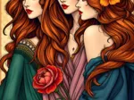 Les Trois Muses aux Fleurs